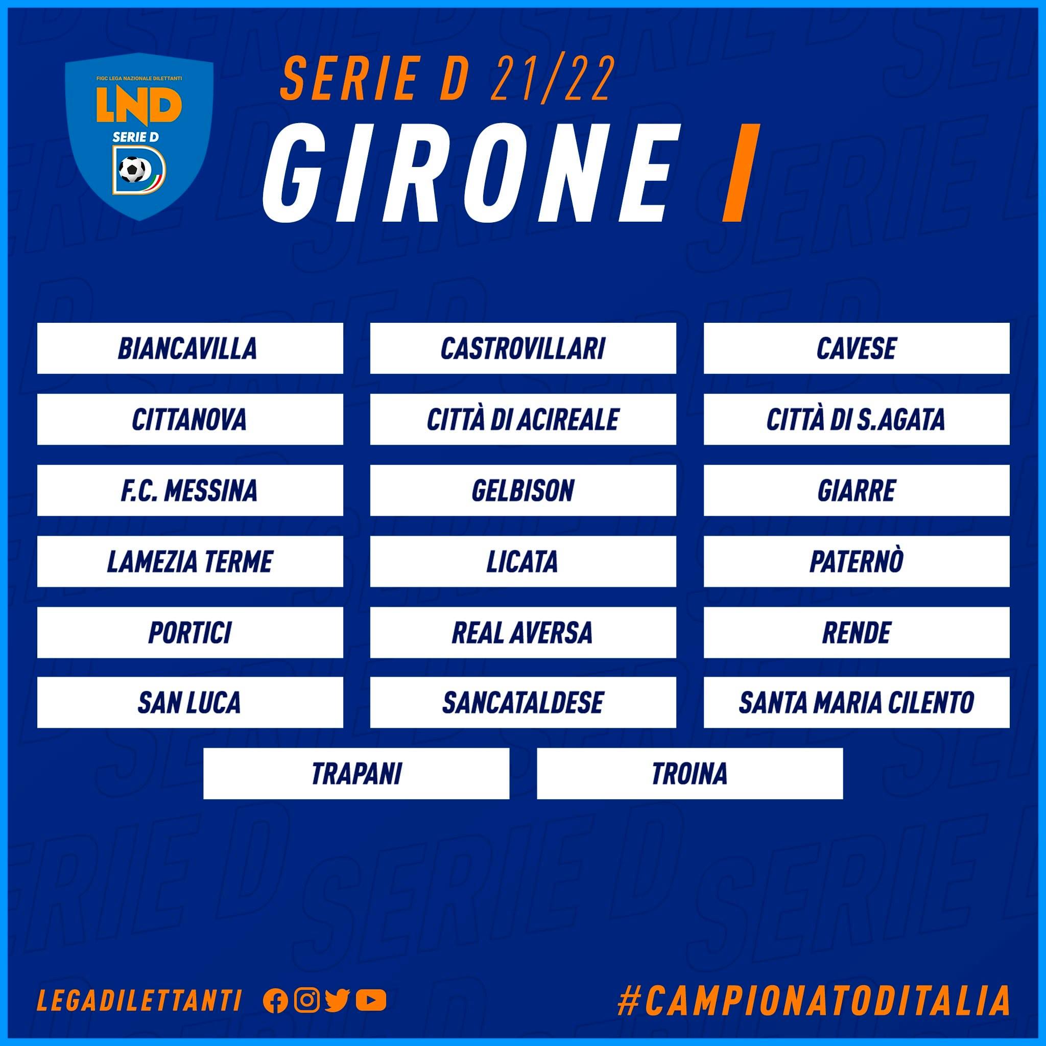 serie D Girone I 2021 2022